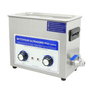 Professional analog ultrasonic tank cleaner with drain valve P2R 6 L 180 W