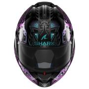 Modular motorcycle helmet Shark Evo Es K-Rozen Black Violet Glitter